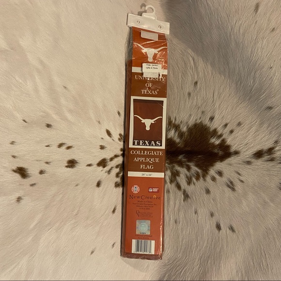 NWT Texas Longhorn Appliqué Flag, Licensed Collegiate Product - Picture 3 of 4